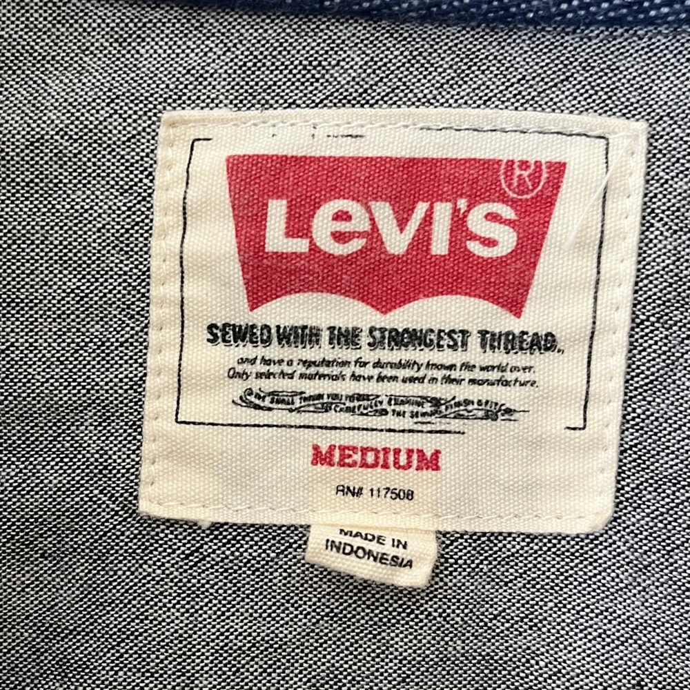 Levi’s Wool Blend‎ Shacket Lined Shirt Men’s Medium Textured Striped Cabincore